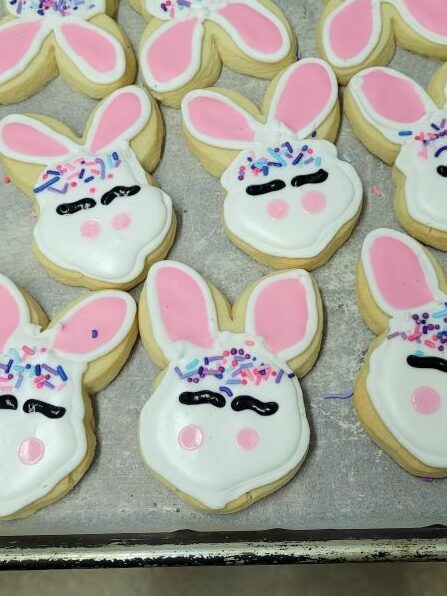 White Easter Bunny Cookies Just Like Moms edited