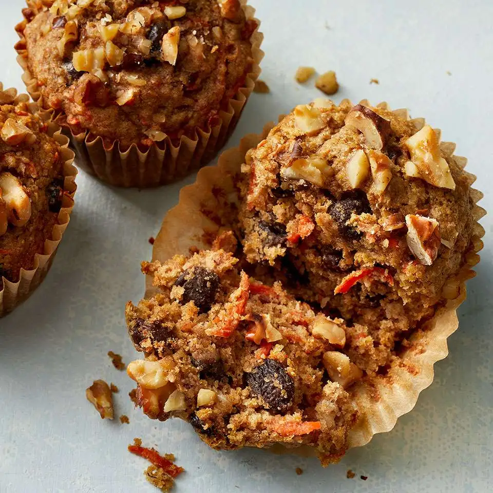 healthy fruit and fibre muffin